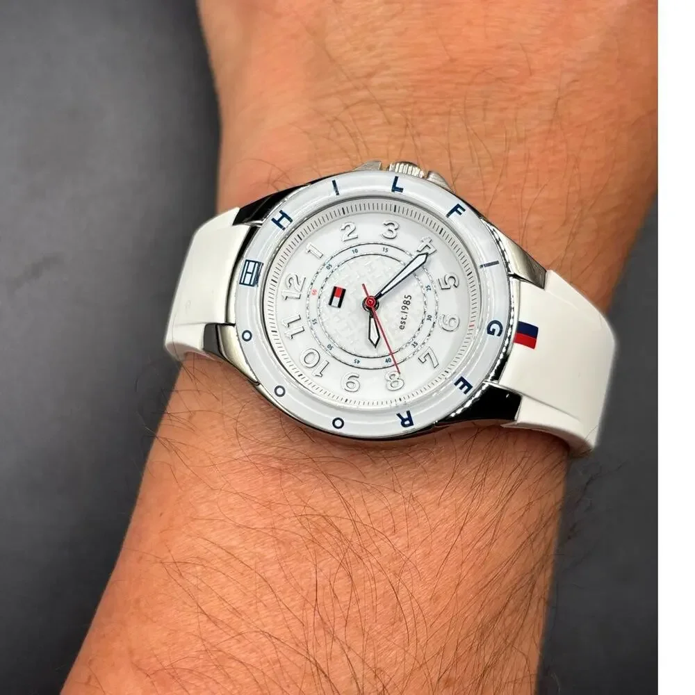 Tommy Hilfiger Carley 1781271 Women’s White Silicone Quartz Watch 34mm